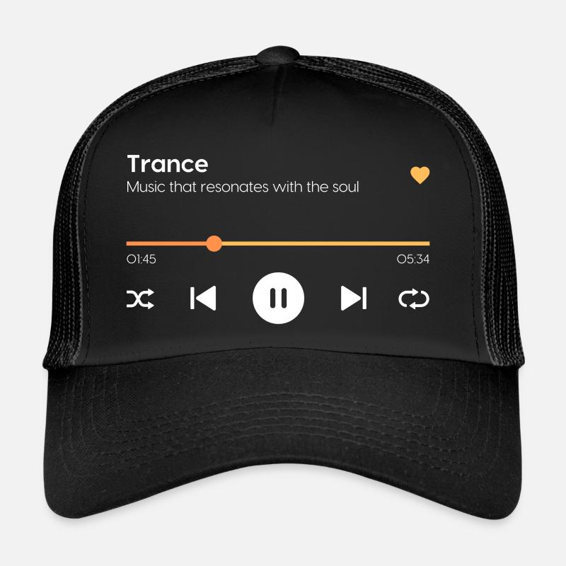 Transe - Casquette trucker  - noir/noir