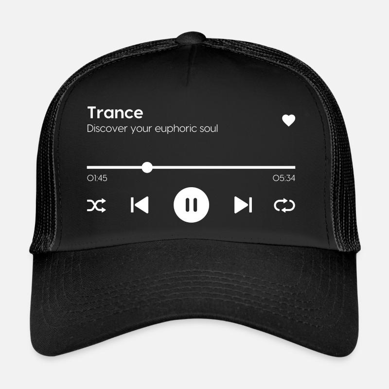 Transe - Casquette trucker  - noir/noir