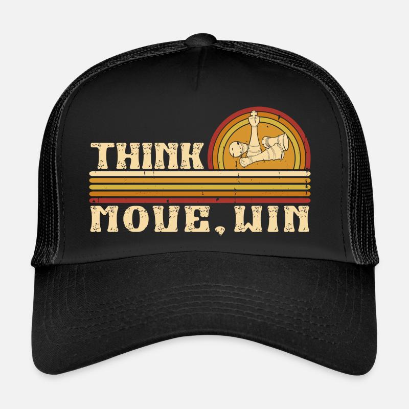 Schach Denken Bewegen Gewinnen Chess Master Club Trucker Cap