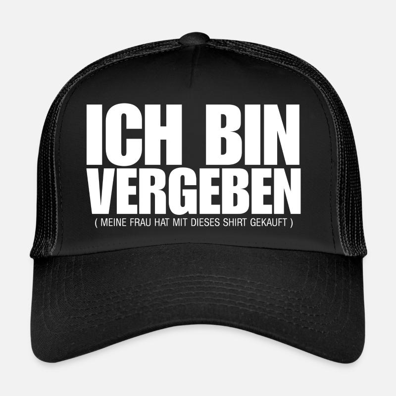 Vergeben - Trucker Cap - Schwarz/Schwarz