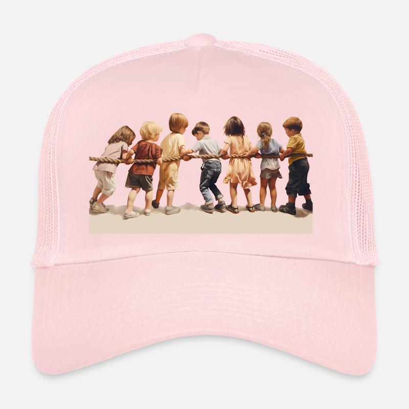 Tauziehen ist ein soziales Spiel Trucker Cap