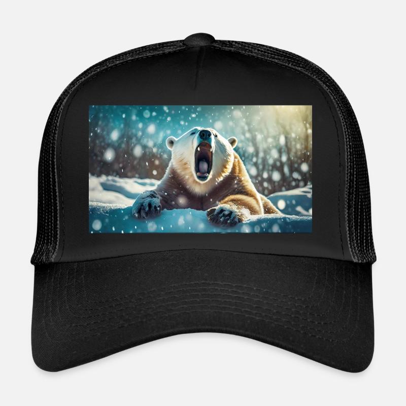 Niedliche Tiere chillen – Eisbär Trucker Cap