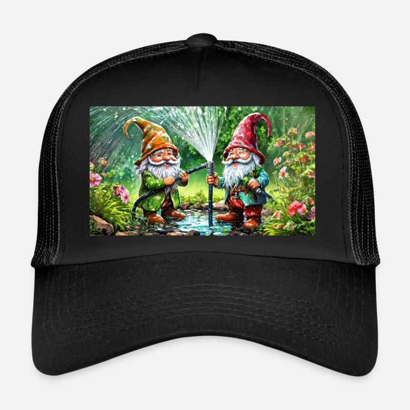 Mignons petits gnomes Vie quotidienne – bataille d’eau Casquette trucker 