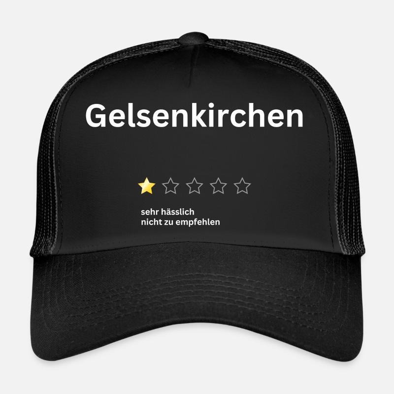 Gelsenkirchen 1star - Trucker Cap - Schwarz/Schwarz