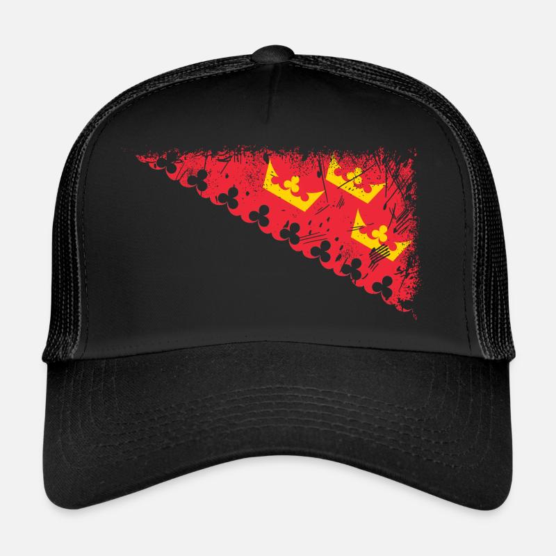 Décoration Alsace - Casquette trucker  - noir/noir