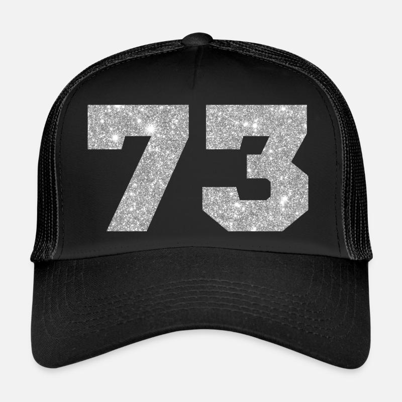 73 Silber Glitter - 73 Geburtstag Trucker Cap