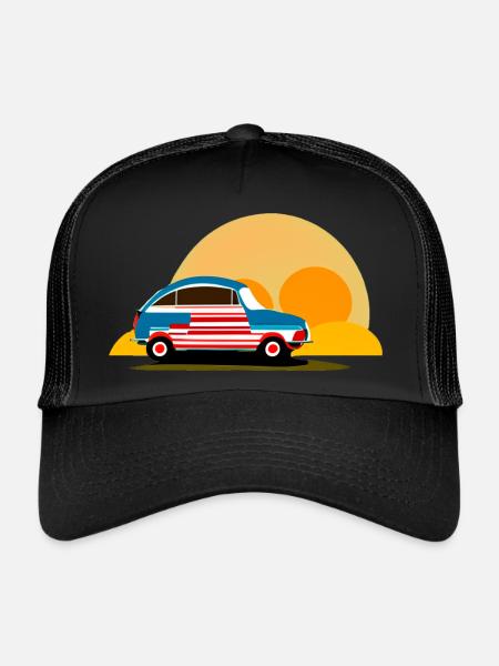 into the sunset - Trucker Cap - black/black - Front