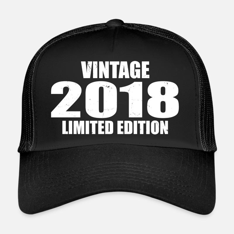 Millésime 2018 Anniversaire 2018 Rétro 2018 Casquette trucker 