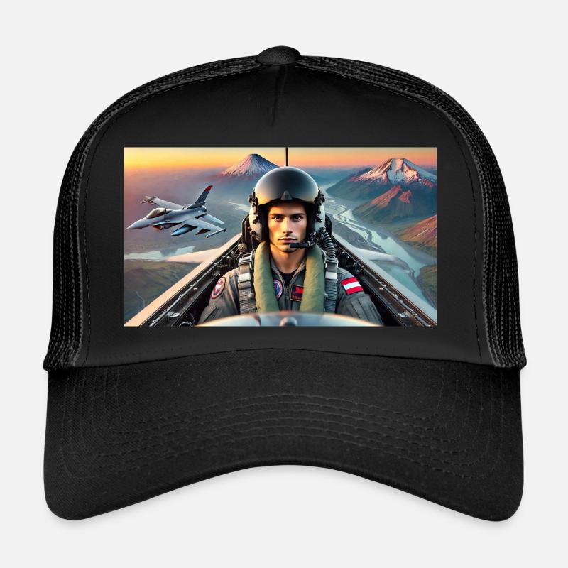 F16 de l’armée de l’air autrichienne Casquette trucker 