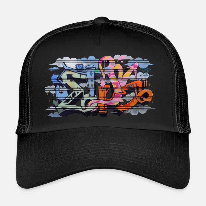 ETIK YZ - Casquette trucker  - noir/noir
