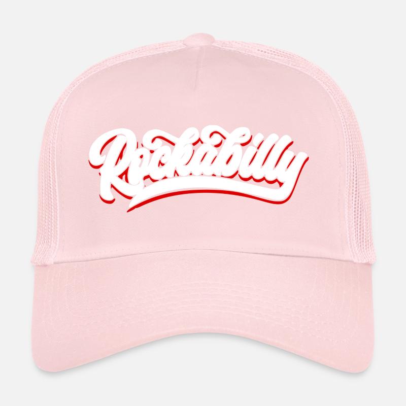 Rockabilly Font Text Trucker Cap
