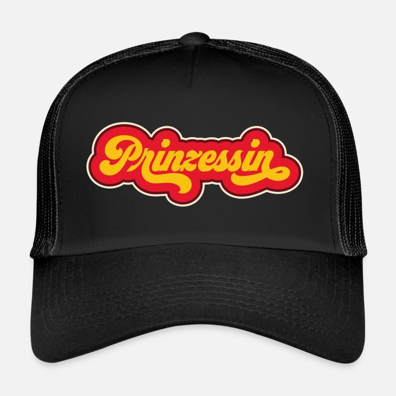 Prinzessin - Trucker Cap - Schwarz/Schwarz