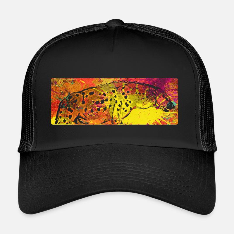 Hyäne - Trucker Cap - Schwarz/Schwarz