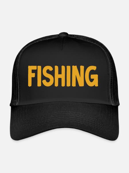 Fishing - Trucker Cap - Schwarz/Schwarz