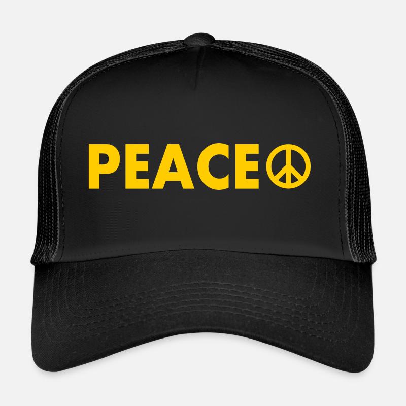 Peace - Trucker Cap - black/black