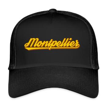 Montpellier - Casquette trucker  - noir/noir - Devant
