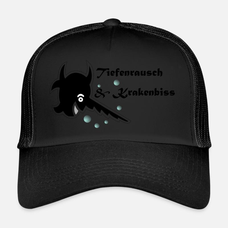 Tiefenrausch, Schwertfisch, Luftblasen Trucker Cap