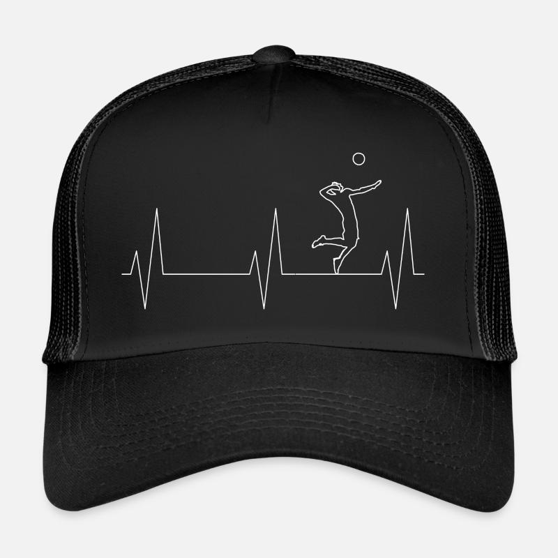 volley- - Casquette trucker  - noir/noir