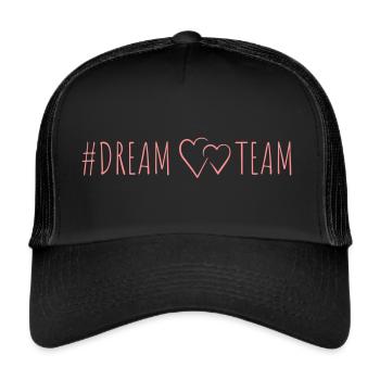#DREAMTEAM - Trucker Cap - Schwarz/Schwarz - Vorne