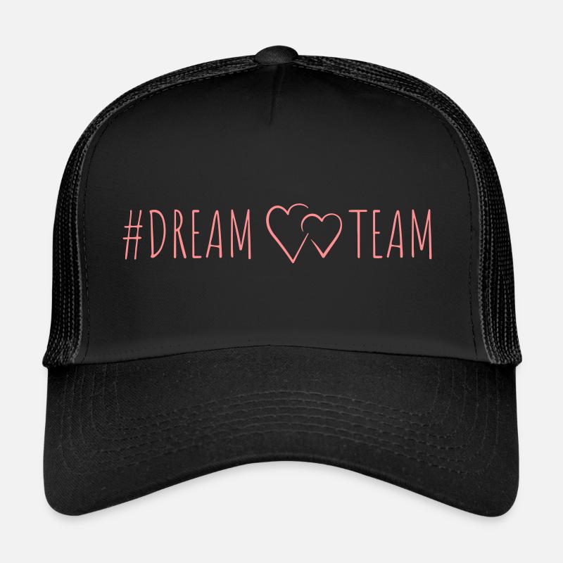 #ÉQUIPE DE RÊVE - Casquette trucker  - noir/noir