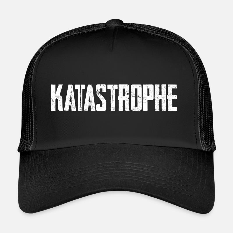 Katastrophe - Trucker Cap - Schwarz/Schwarz