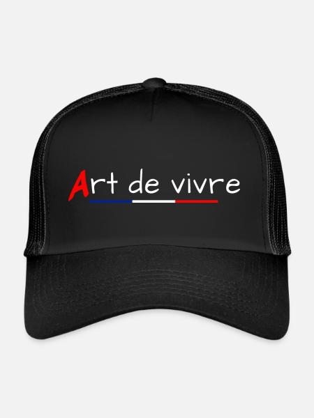 Art of living - Trucker Cap - black/black - Front
