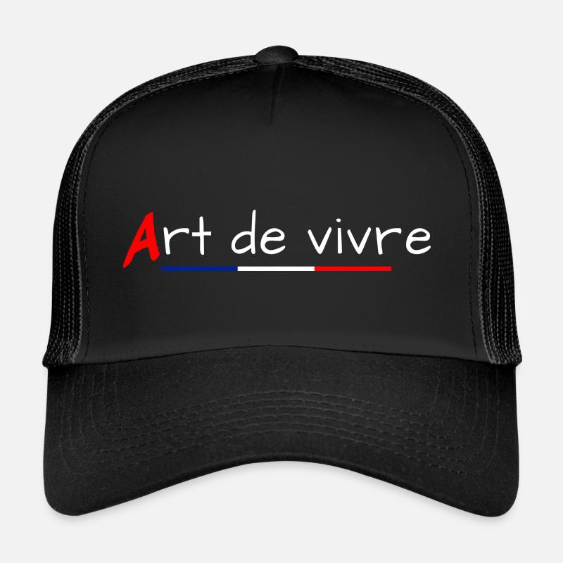 Art de vivre - Casquette trucker - noir/noir