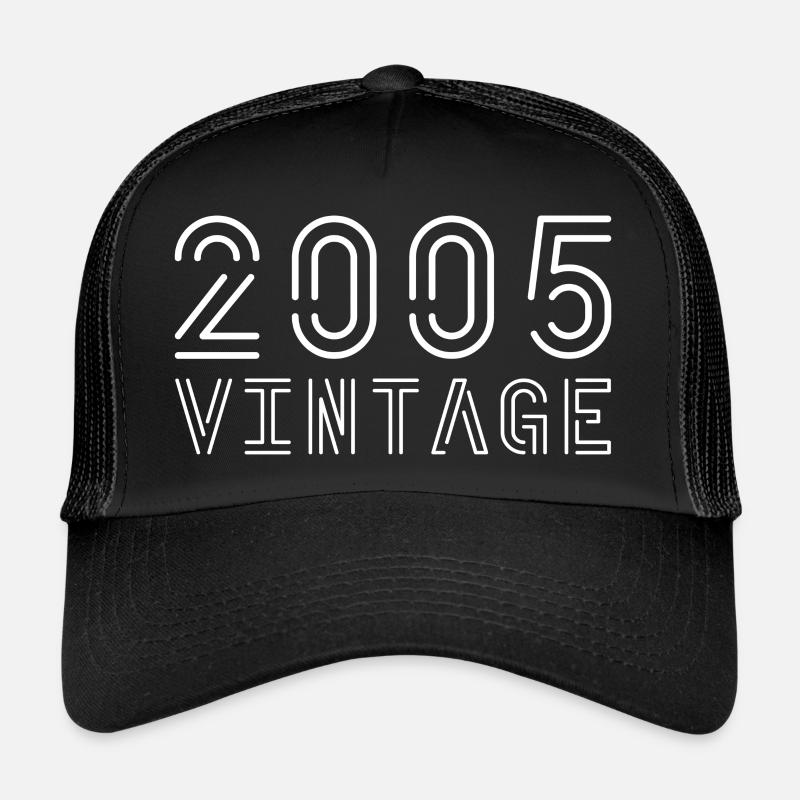 2005 millésime 2005 anniversaire 2005 rétro Casquette trucker 