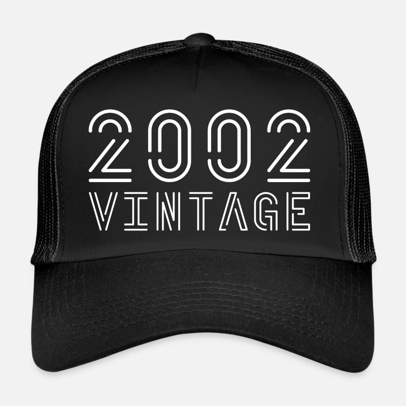 Millésime 2002 Millésime 2002 Anniversaire 2002 Rétro Casquette trucker 