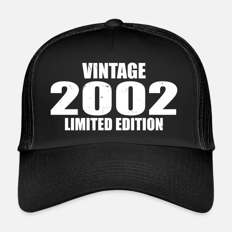 Millésime 2002 Anniversaire 2002 Rétro 2002 Casquette trucker 