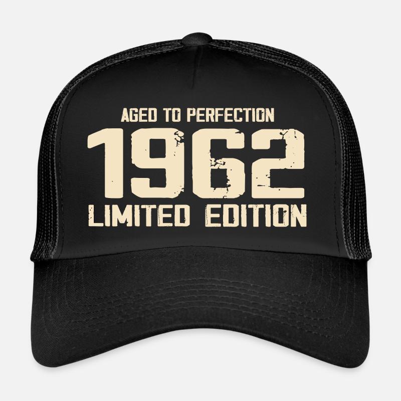 1962 Edition limitée 1962 Anniversaire 1962 Rétro Casquette trucker 