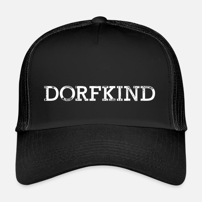 Dorfkind - Trucker Cap - Schwarz/Schwarz