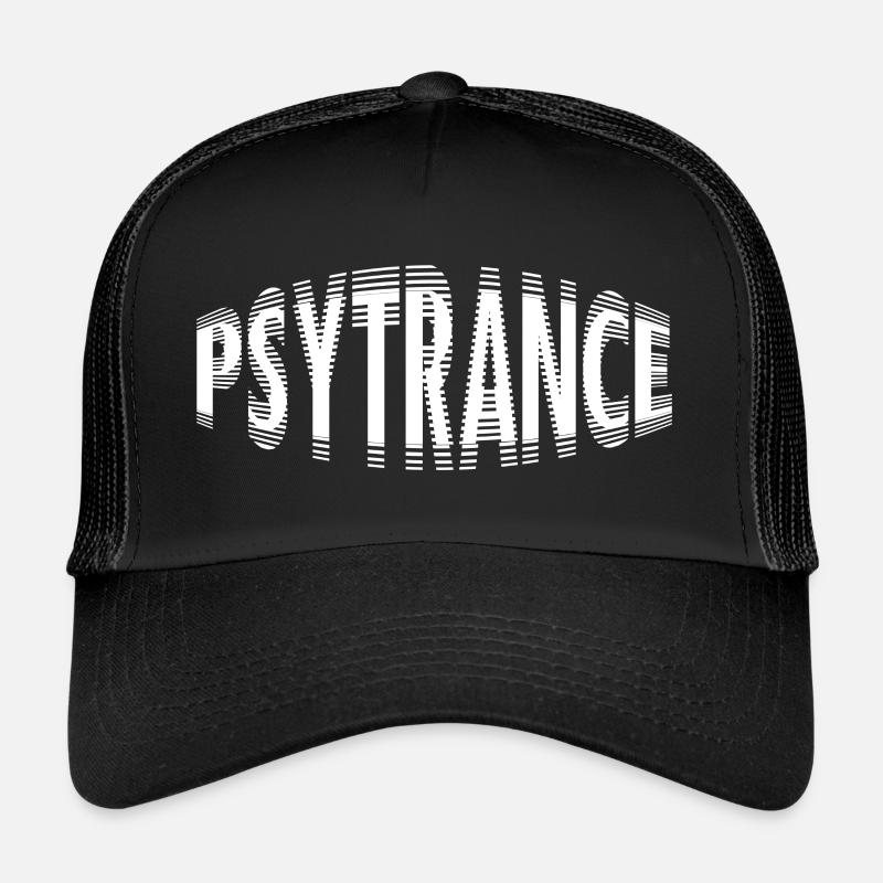 Psytrance Goa Trance - Trucker Cap - Schwarz/Schwarz