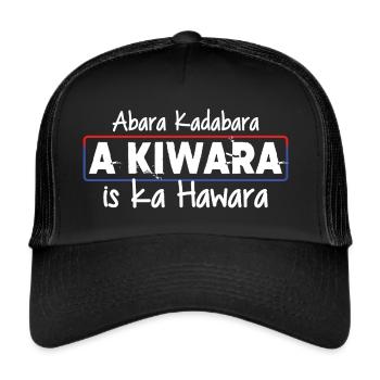 Polizei Polizist Österreich - Kiwara Hawara - Trucker Cap - Schwarz/Schwarz - Vorne