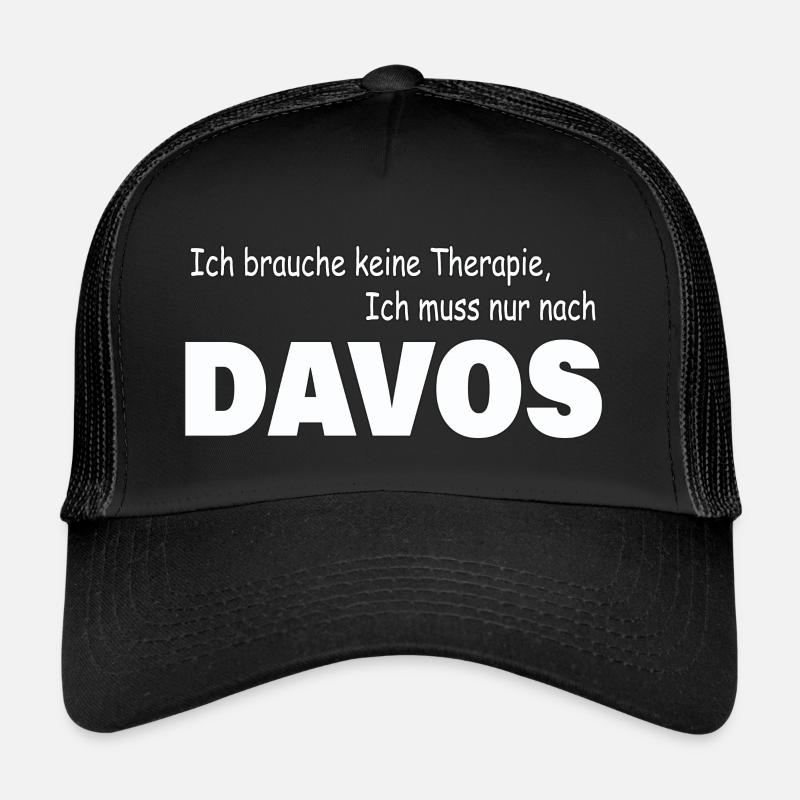 Therapy DAVOS - Trucker Cap - black/black