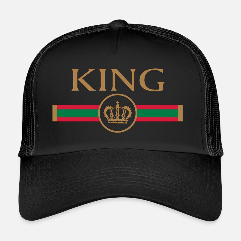 KING - Queen Partnerlook P70 A - Trucker Cap - Schwarz/Schwarz