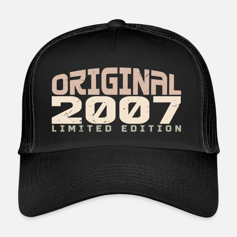 Millésime 2007 Edition Limitée 2007 Anniversaire Casquette trucker 