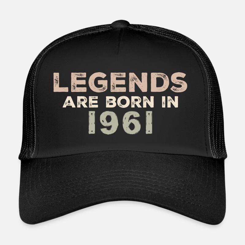 Légendes 1961 Vintage rétro anniversaire Original Casquette trucker 