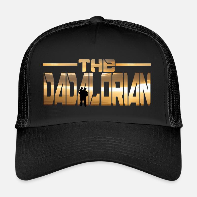 Vater Sohn Dadalorian - Trucker Cap - Schwarz/Schwarz