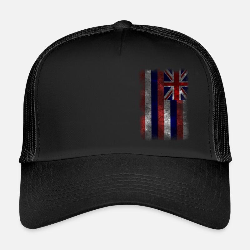 Drapeau d'Hawaï. Maui Hawaii. Drapeau hawaïen Casquette trucker 