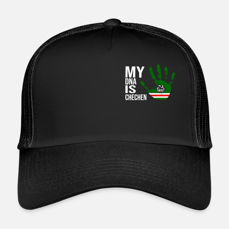 Chechen Flag, My DNA Is Chechnya, Chechnyan Trucker Cap