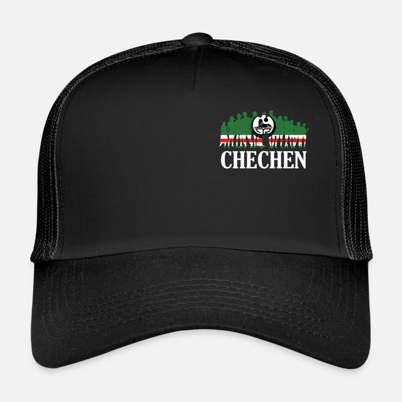 Chechnya People, Chechnyan Roots, Chechen Flag Trucker Cap
