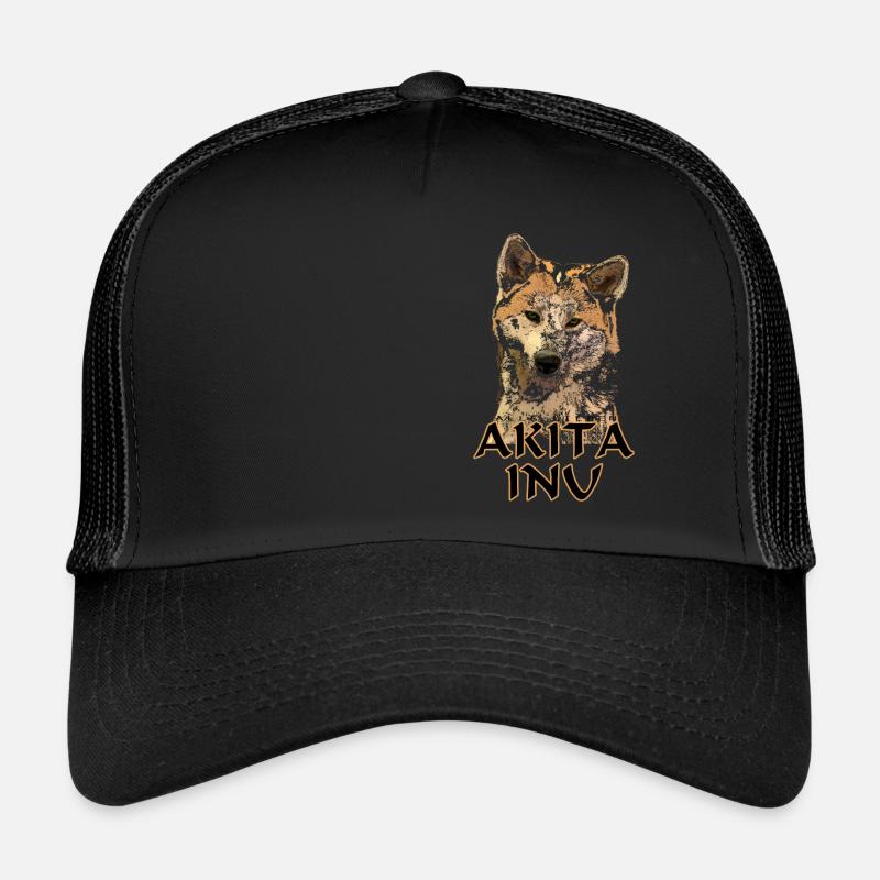 Akita Inu - Trucker Cap - Schwarz/Schwarz