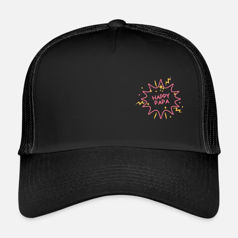 happy dad - Trucker Cap - black/black