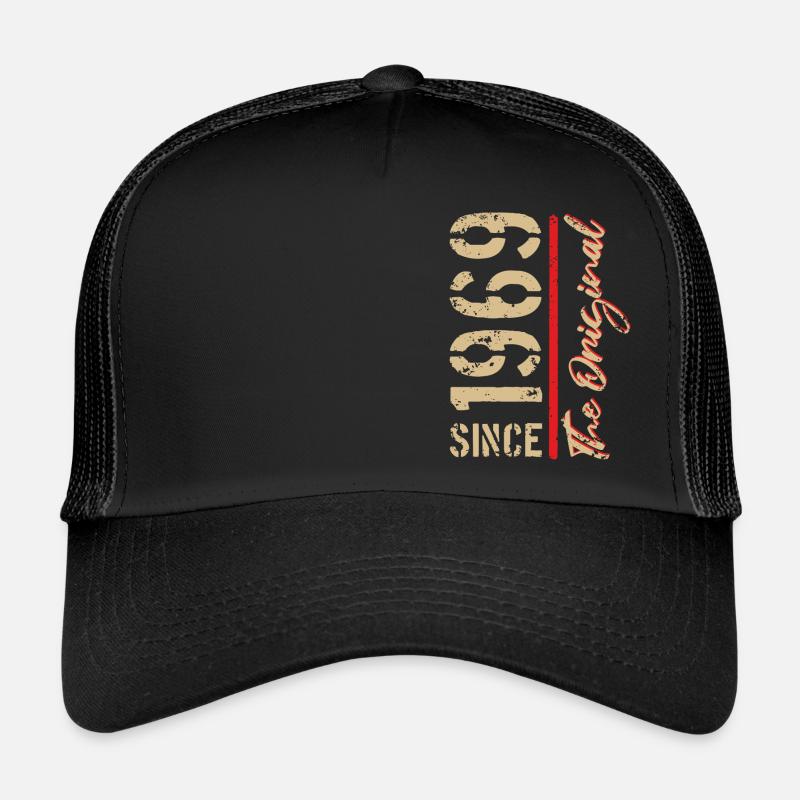 1969 L’original - Année, Année de naissance - Casquette trucker - noir/noir