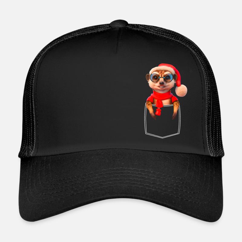 Suricate X-Mas Poche de poche de poitrine suricate Casquette trucker 