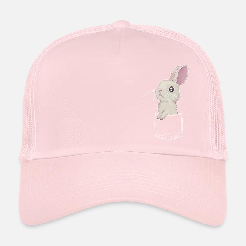Lapin dans la poche de poitrine Casquette trucker 