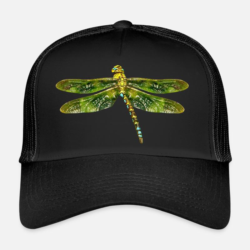 libellule - Casquette trucker  - noir/noir