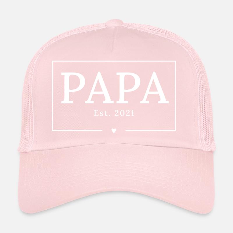 Papa 2021 Werdender Vater Eltern Geschenk Trucker Cap