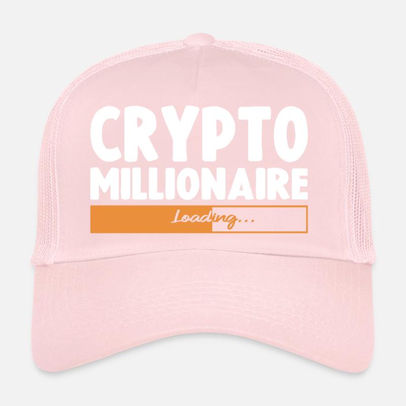 Crypto Millionaire Loading Funny Bitcoin Ethereum Casquette trucker 